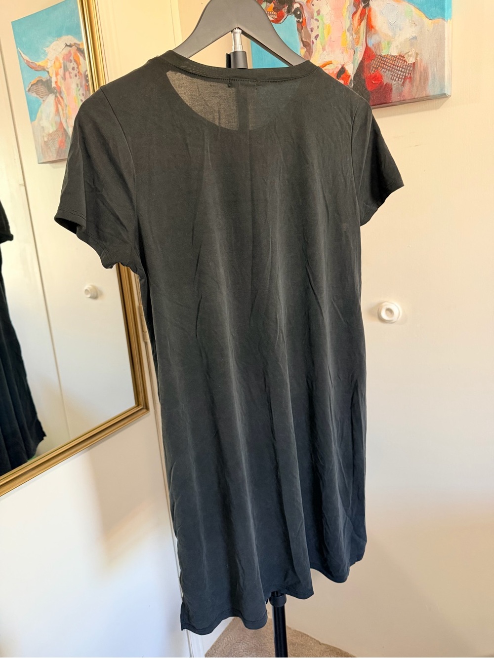 mmmHmm Black T-Shirt Dress – Size M
